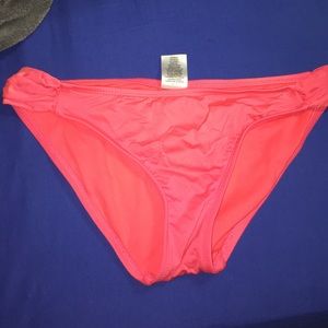 Watermelon colored bathing suit bottom
