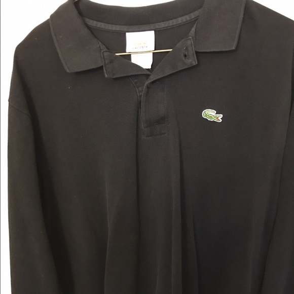 Lacoste Long Sleeve Polo Black - Picture 1 of 2