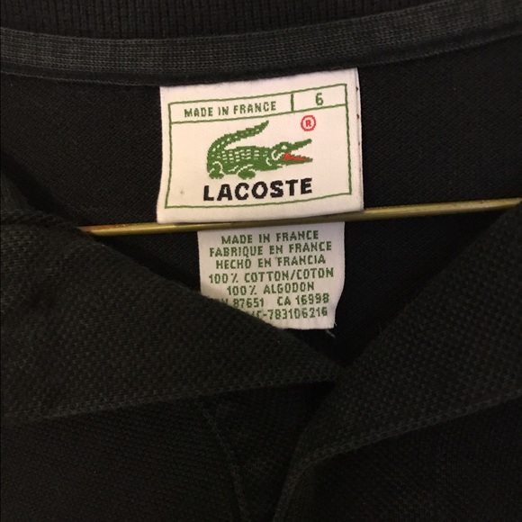 Lacoste Long Sleeve Polo Black - Picture 2 of 2