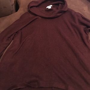 Bar III Maroon Cowl neck Sweater
