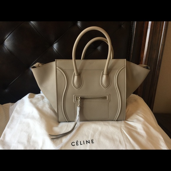 Celine Handbags - Celine beige tote bag