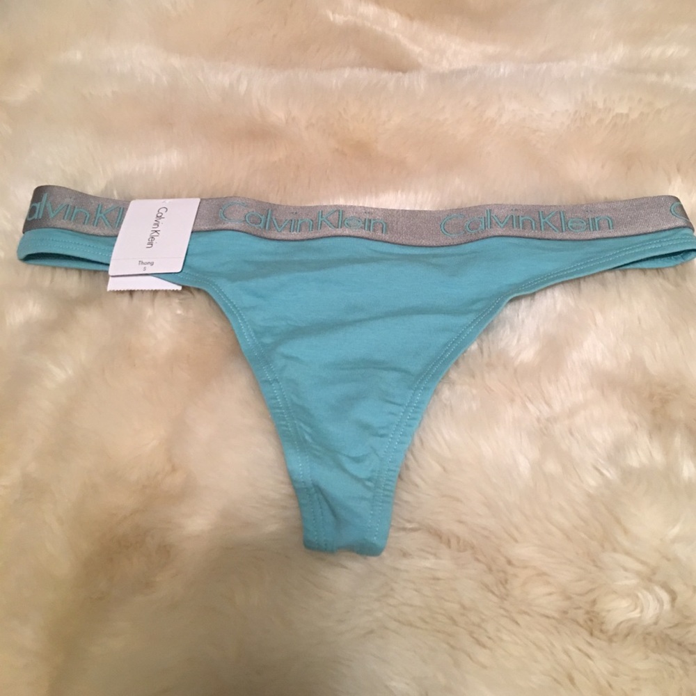 Blue Calvin Klein Thong