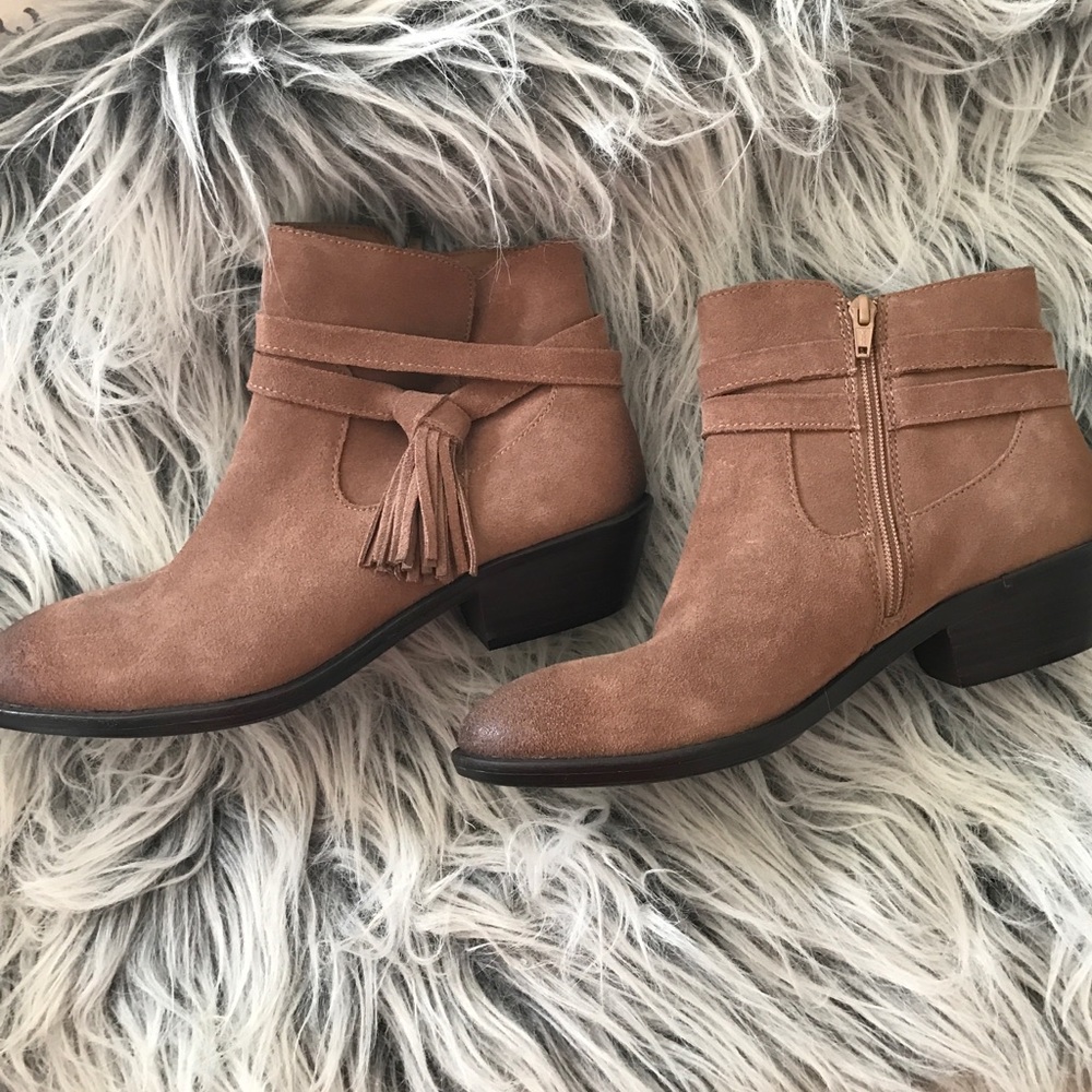 Camel Color Ankle Booties