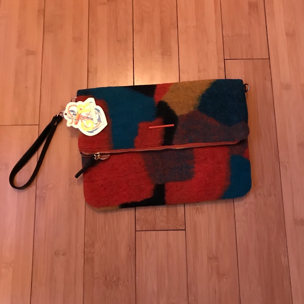 Colorful Clutch /Crossbody with Magnetic snap 🎨