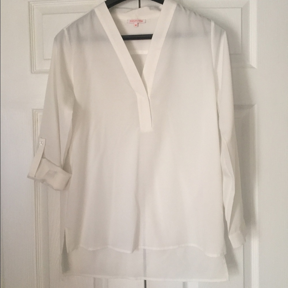 White Business Blouse. Worn once. Dry cleaned.