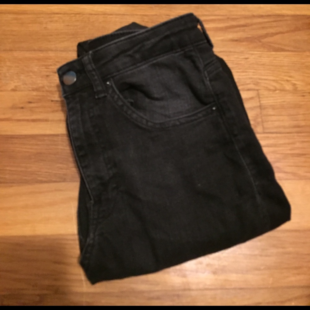 Black high rise jeans