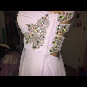 lilac prom dress