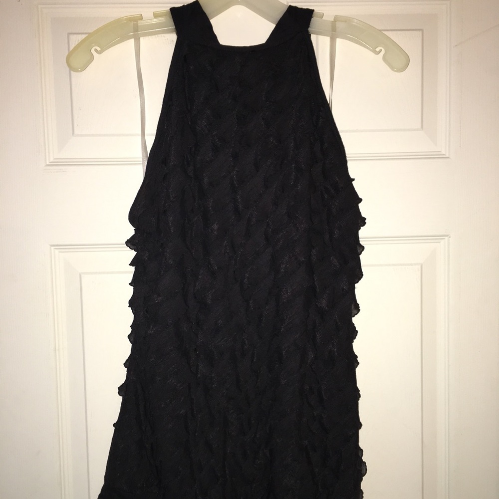 Halter ruffle top.