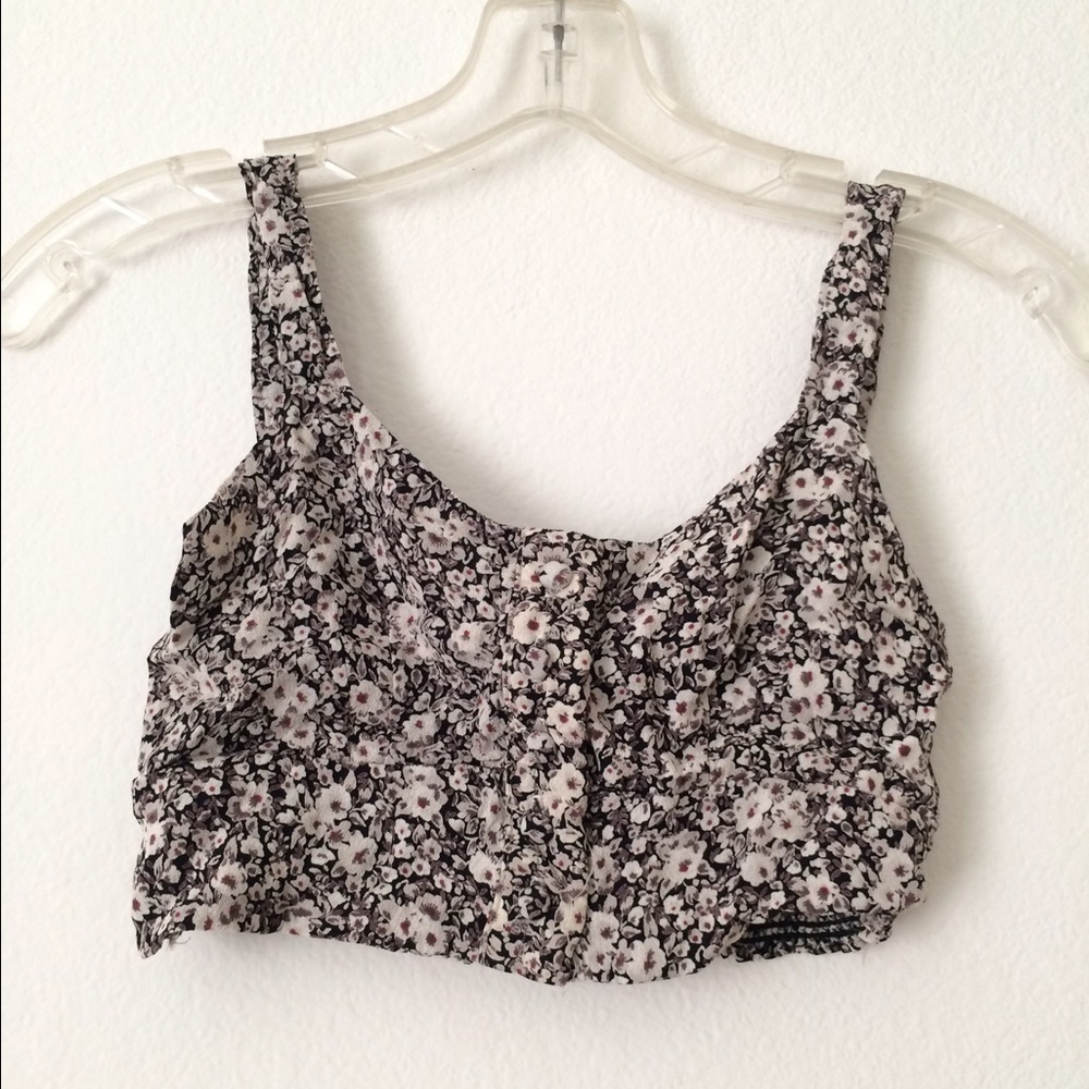 Brandy Melville Floral Crop Top Bralette