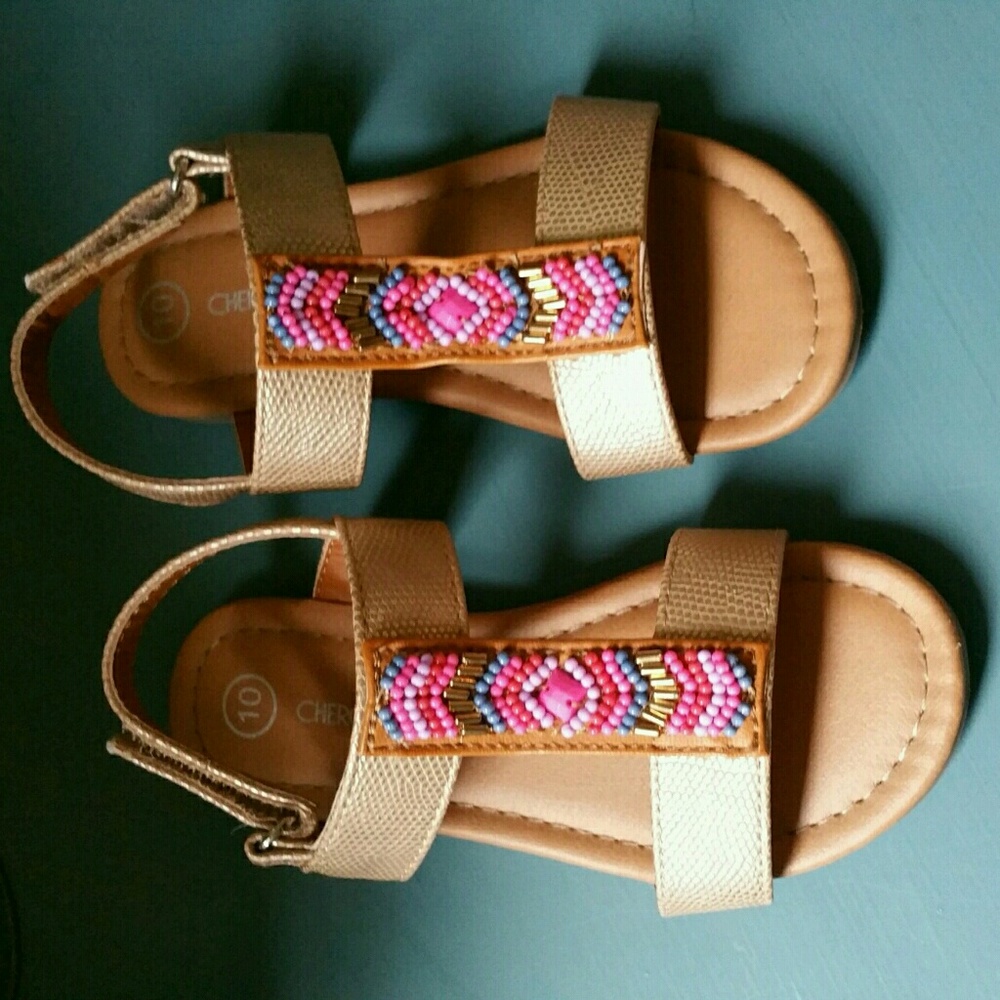 FLASH SALE Size 10 beaded sandals brand new