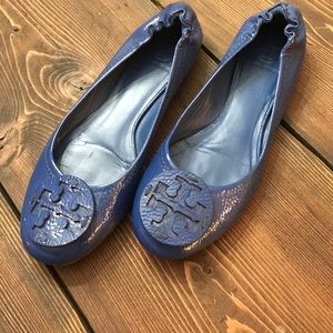 Tory Burch blue flat 8 1/2