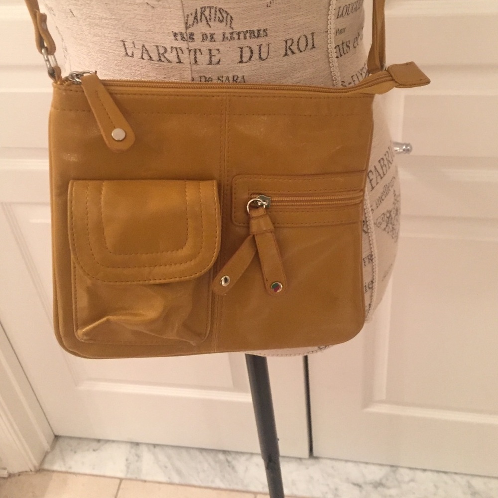 Vintage Style Leather Crossbody