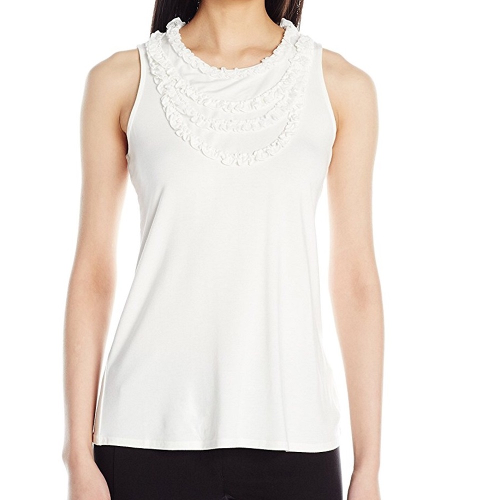 Nanette Nanette Lepore Slvls Ruffle Knit Top