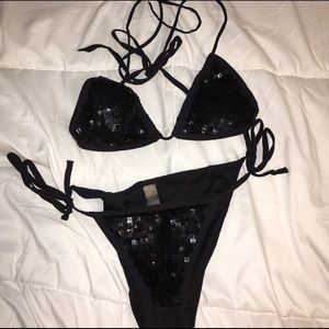 black bikini