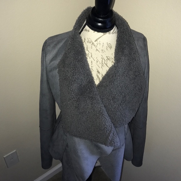 Grey soft jacket - Picture 2 of 4