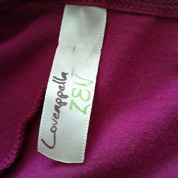 LOVEAPPELLA ZEN HOT FUCHSIA BAT WING TOP - Picture 3 of 3