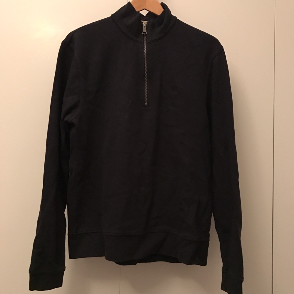 Men's Navy Blue Burberry Pullover