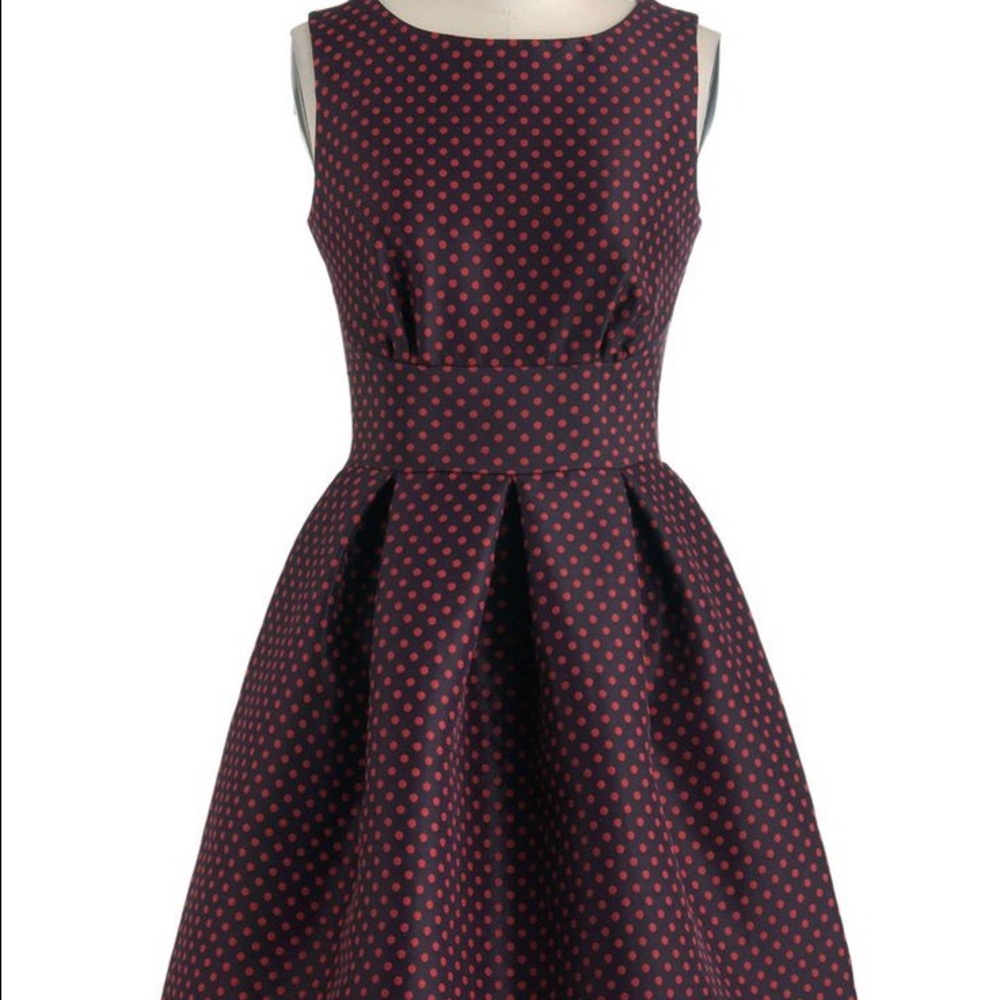 Modcloth polka dot dress