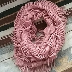dusty rose infinity scarf