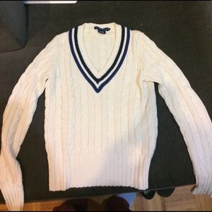 Ralph Lauren Cable Knit Tennis Sweater