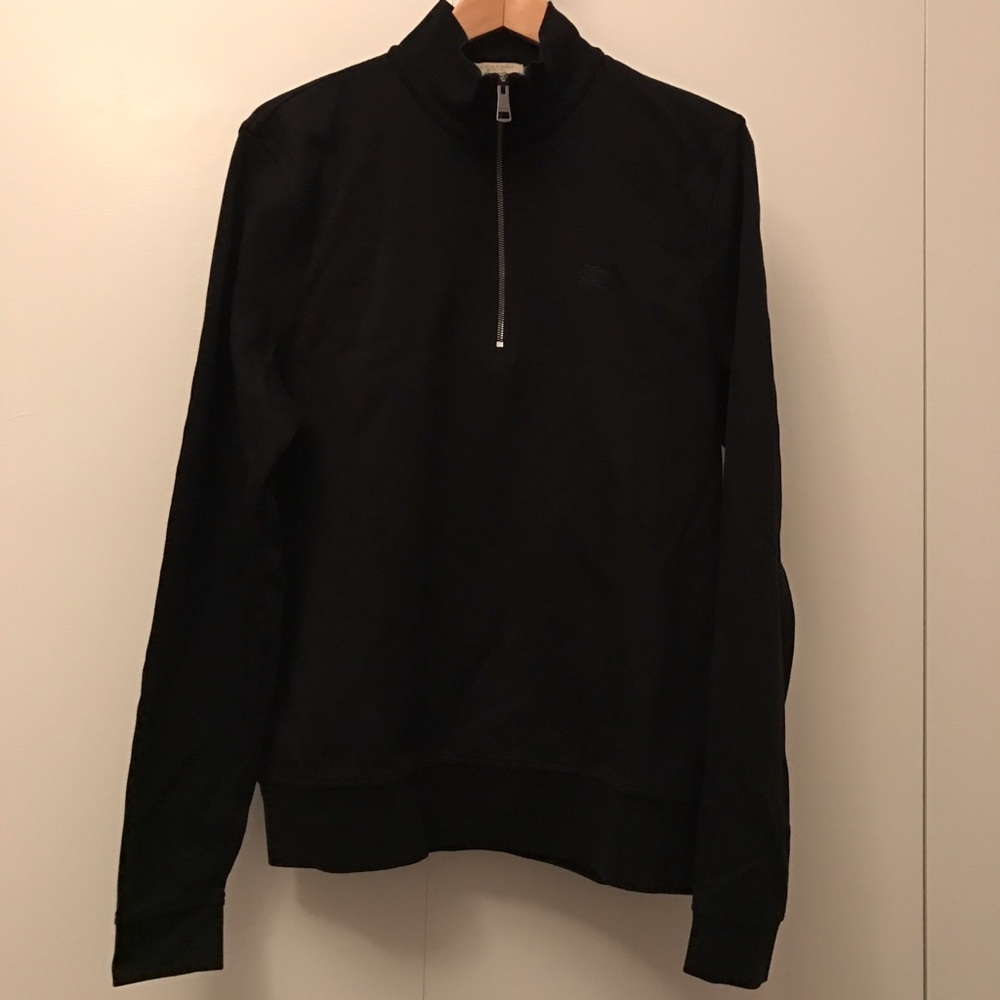 Men's Black Burberry Pullover