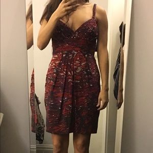 BCBG Abstract Print Dress