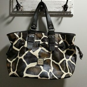 Giraffe print Dooney and Bourke bag
