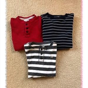 3 long-sleeve tees. Boys 10-12yr old