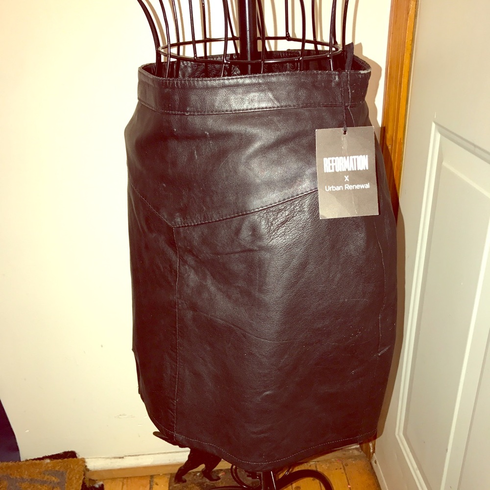 Leather skirt