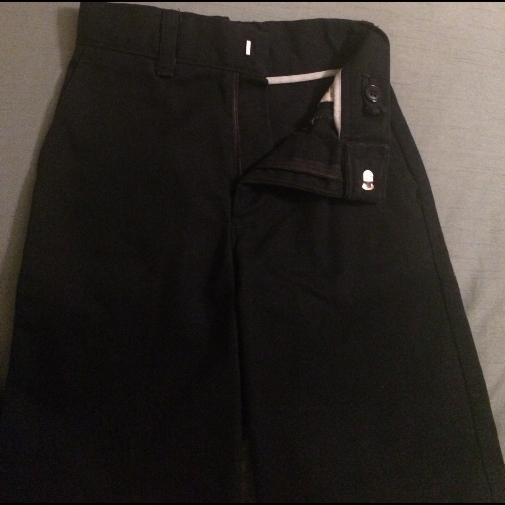 Navy Blue Boys Cotton Uniform Shorts
