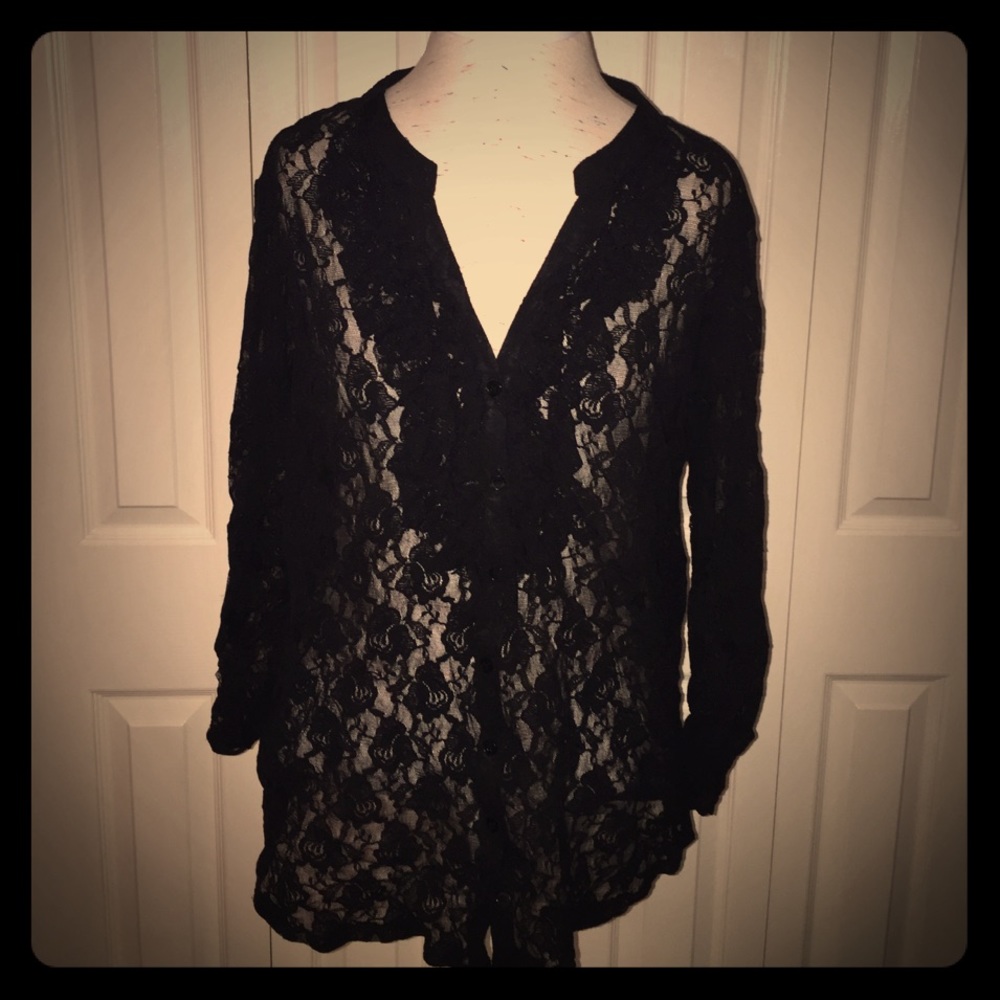 Style&Co Floral Lace Blouse