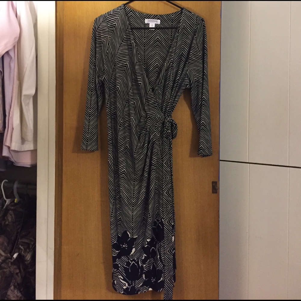 Navy Maternity Wrap Dress