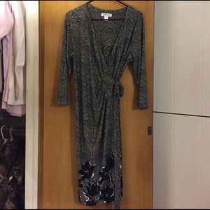 Navy Maternity Wrap Dress