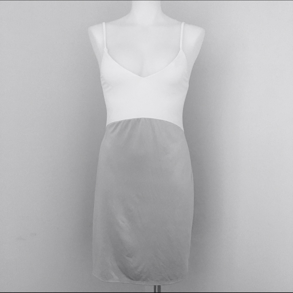 Victoria's Secret Slip White and Silver