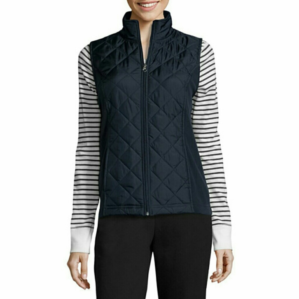 Navy Lightweight Quilted Vest NWT