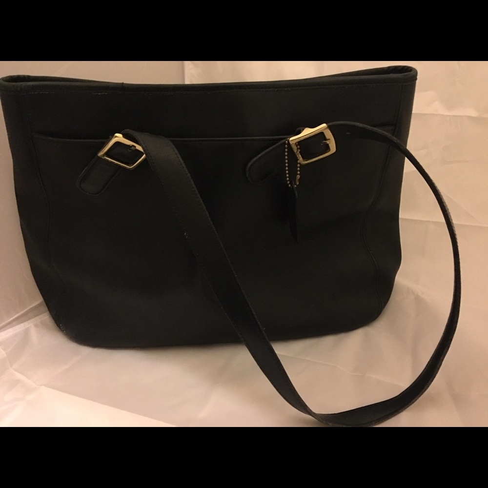 NEW MARKDOWN! EUC Vintage Coach tote black leather