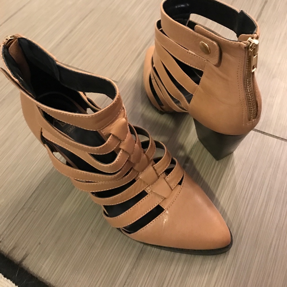 Kelsi Dagger Tan Ankle Boot