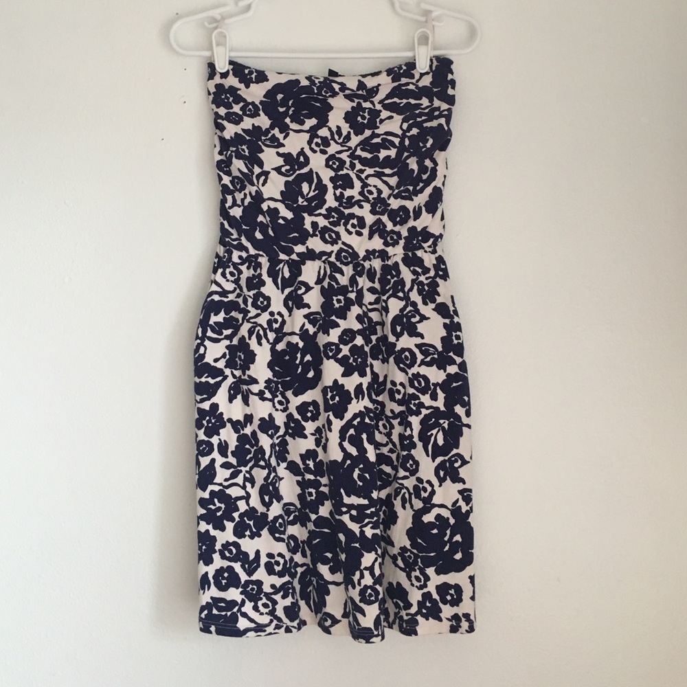 Gap Strapless Floral Dress