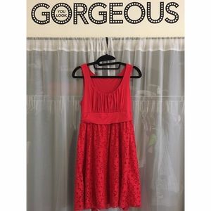 Red Tea Time Dress