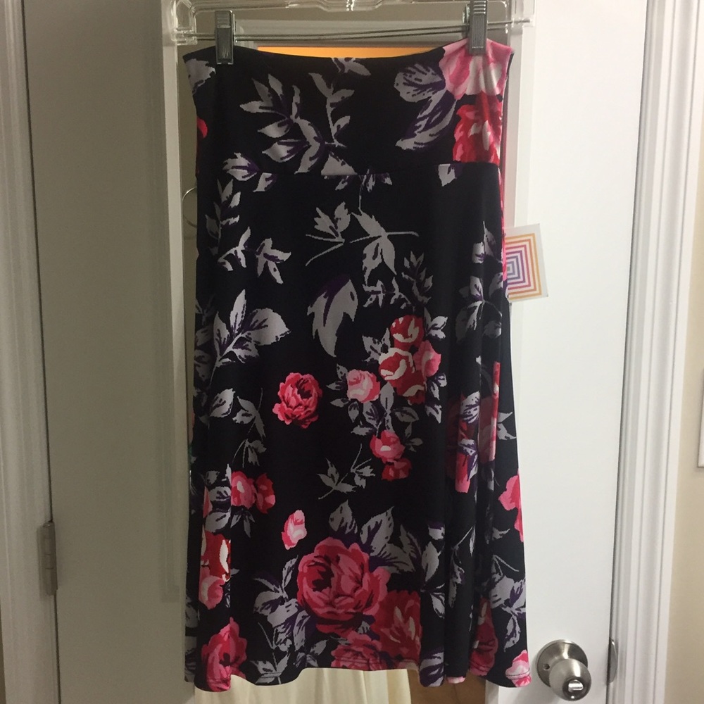 Small Lularoe Floral Rose Azure