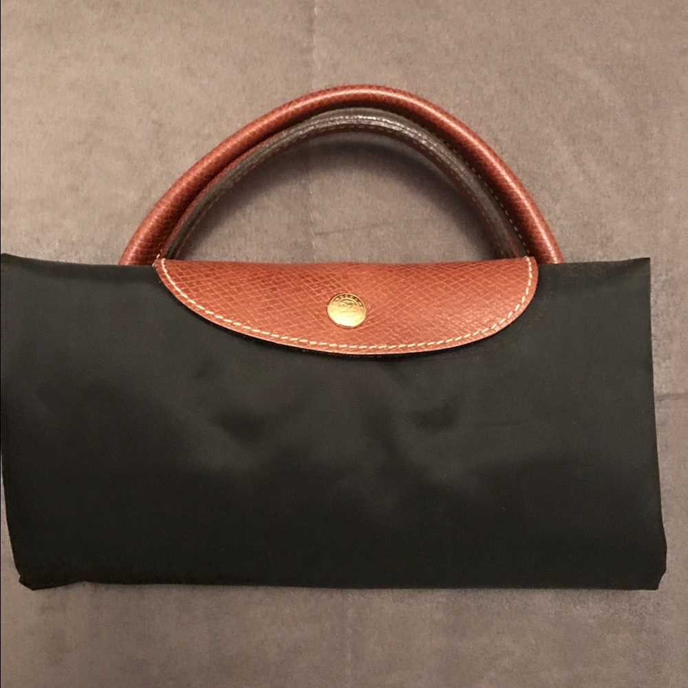 Black Longchamp LePliage Large Travel Bag