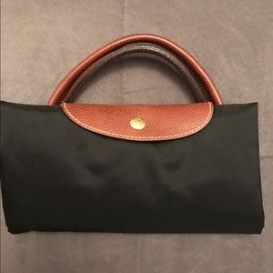 Black Longchamp LePliage Large Travel Bag