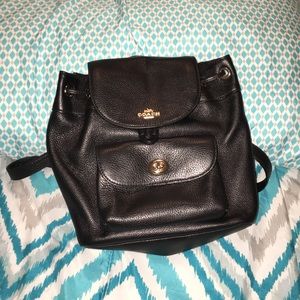 Pebble leather mini bill back pack