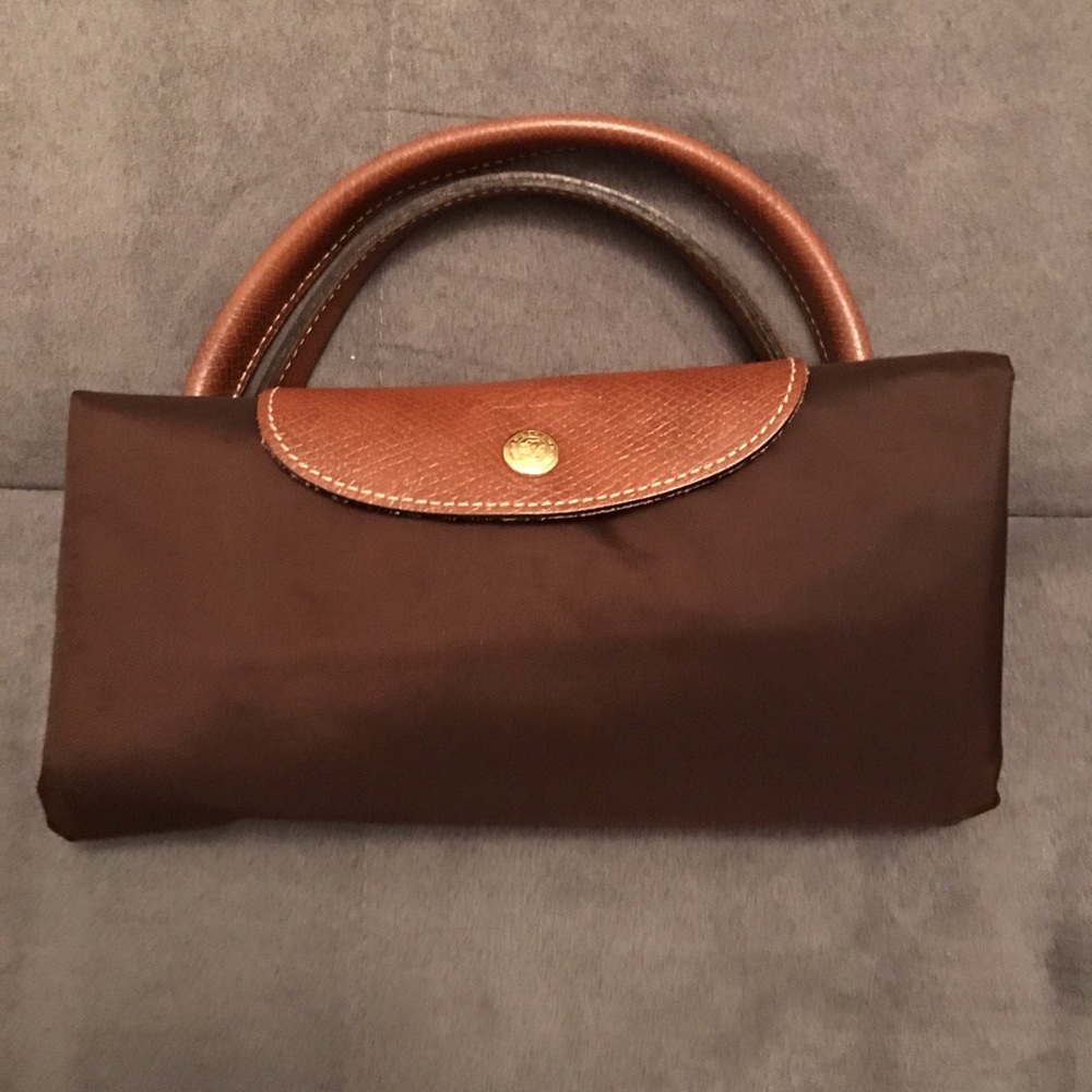 Brown Longchamp LePliage Large Bag