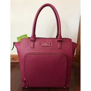 NWT Kate Spade Fernrose Baxter Street Satchel Tote