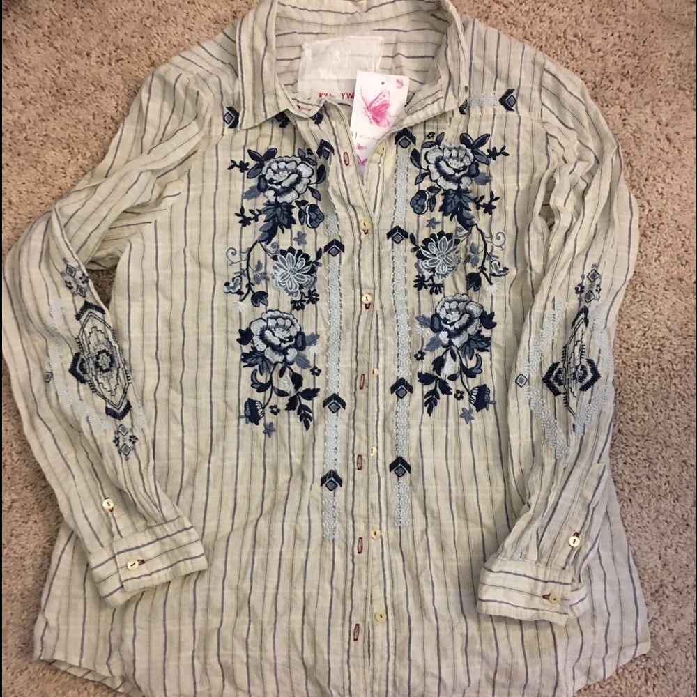 Johnny Was 3 J Workshop Shirt