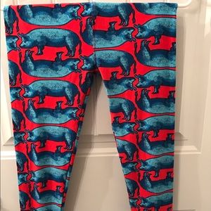 LulaRoe one size adorable pig leggings