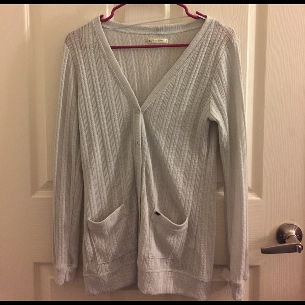 Preppy Silver Cardigan