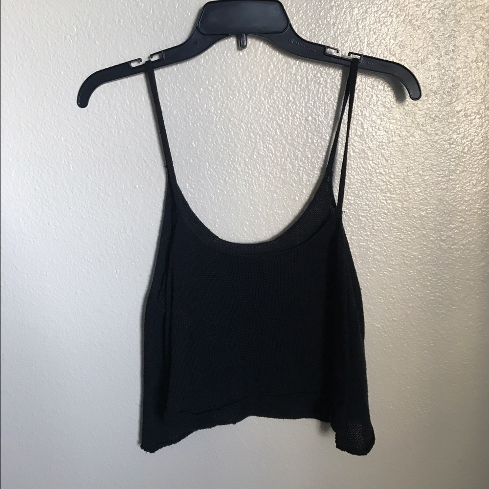 Super cozy sweater material crop top