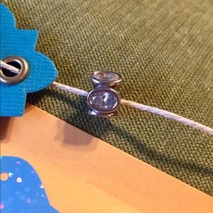 Pandora Charm with Large Clear Stones